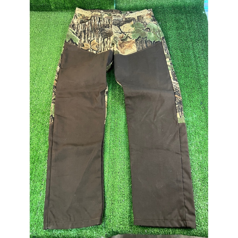 Wrangler Rugged Wear Mens Realtree Camo Brush Hunting Pants 38x34 33145EB Brown